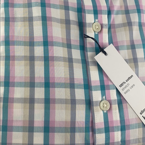 Bar III Slim Fit Stretch Multi Dress Shirt Mens - Picture 3 of 7